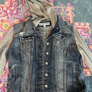 Express women’s sweater/jean jacket.